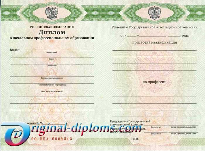 Купить Диплом училища, лицея  2010-2026 год год